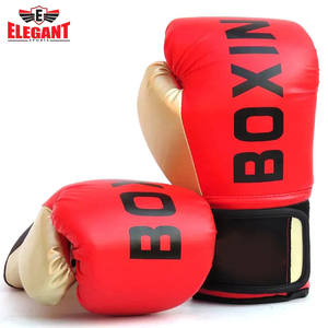 Gants de boxe en cuir synthétique personnalisés, gants d'entraînement sanda, gants de frappe pour l'entraînement de boxe, gants de combat pour hommes, acceptation de l'OEM - Product Image 5