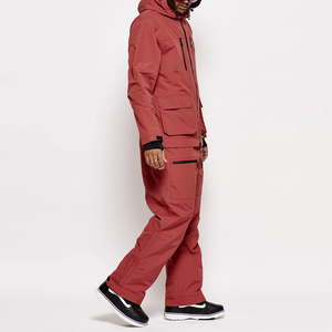 Traje de Esquí Personalizado con Diseño de Paneles, Pantalones Cargo con Capucha para Snowboard, Traje de Esquí de Una Pieza Impermeable, Ropa de Esquí y Nieve - Product Image 3