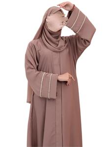 คาฟตันโมร็อกโกที่สวยงามซึ่งมีดีไซน์ยาวทำด้วยมือและลูกปัดหินผ้าคลุมมุสลิมแบบดั้งเดิมใหม่ - Product Image 4