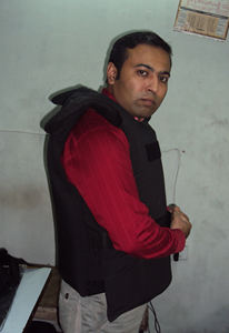 ชุดชกมวยแจ็คเก็ตฝึกความปลอดภัยป้องกันหน้าอกนักสู้พร้อมอุปกรณ์ป้องกันร่างกายสำหรับสู้โฟม EVA - Product Image 2