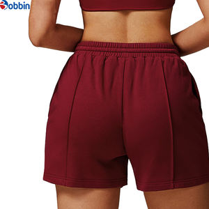 Shorts de yoga décontractés pour femmes, style nouveau, respirants, à séchage rapide, en coton, taille mi-haute, pour l'été, la salle de sport, l'entraînement, avec poche - Product Image 3