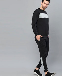 Venta al por mayor logotipo personalizado de alta calidad liso de gran tamaño de poliéster gimnasio cremallera unisex conjunto de ropa de hombre de algodón transpirable chándal - Product Image 5