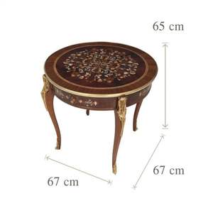 ชุดโต๊ะกาแฟไม้สไตล์ฝรั่งเศสคลาสสิก - Product Image 6