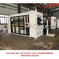 DB-750 Machine de thermoformage jetable pour petits verres en PP, PET, PVC et prix au Pakistan pour les verres