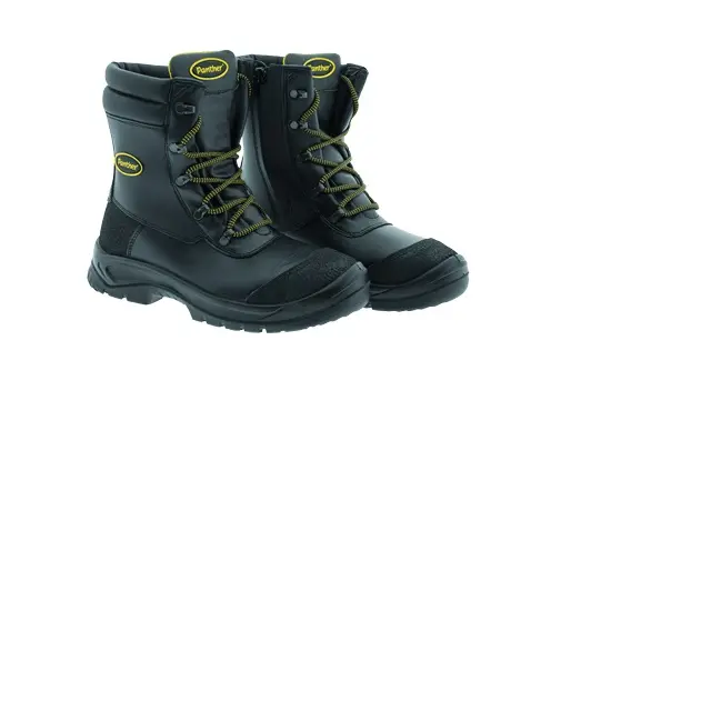 For Oil and Gas Black PU Rubber sole leather upper S3 Italian High Quality Safety Boot