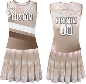 Ensembles uniformes pom-pom girl respirants personnalisés pour filles femmes strass fournis en usine pour les compétitions d'entraînement en équipe - Product Image 1