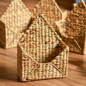 Nouveaux paniers en jacinthe d'eau tissés à la main pour cadeaux, panier enveloppe pour cadeaux, prix de gros du Vietnam - Product Image 1