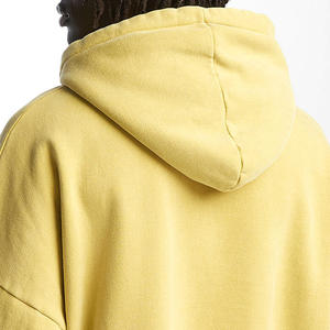 Vente en gros de sweats à capuche délavés à l'acide par les fabricants pour hommes sweat à capuche épais avec logo personnalisé de haute qualité pour hommes - Product Image 5