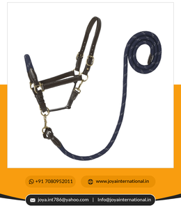 Halter en cuir naturel fabriqué avec Smart Lead & Rope Premium Halters Vente en gros - Product Image 4