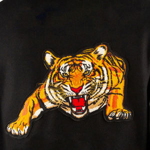 Laine Corps Confortable Baseball Varsity Veste Noir Couleur Cuir Chenille Broderie Logo Chaud Hiver Laine Manteau - Product Image 5