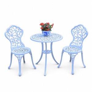 Mobilier d'extérieur <span class=keywords><strong>en</strong></span> métal d'art <span class=keywords><strong>en</strong></span> mosaïque Ensemble <span class=keywords><strong>de</strong></span> <span class=keywords><strong>jardin</strong></span> <span class=keywords><strong>en</strong></span> fonte d'aluminium durable pour <span class=keywords><strong>salon</strong></span>, salle à manger, cour, hôtel, design moderne - Product Image 1