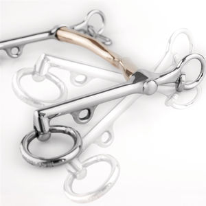 WEYMOUTH Low Port Offset Cuprum Horse Mouth Bits ecuestres de acero inoxidable de alta calidad - Product Image 2