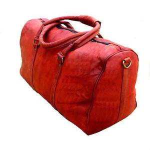 Luxury Fashionable Genuine Leather Waterproof <b>Travel</b> <b>Duffel</b> <b>Bag</b> with Zipper Closure and Custom Logo Belt Pattern Design - Product Image 5