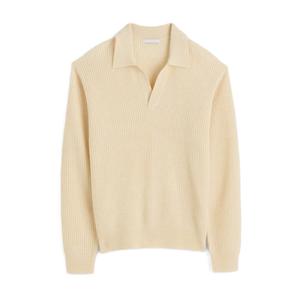 Suéter de invierno con logotipo personalizado para hombre con patrón Jacquard Manga larga y cuello redondo Diseño sólido Jersey de solapa informal de invierno - Product Image 6