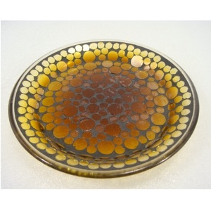 Mosaïque Fini Verre Cône Plaque Forme Ronde Cône Bougeoir Plaque Pour La Maison Table À Manger Partie Table Décorative Utilisation Supérieure - Product Image 4