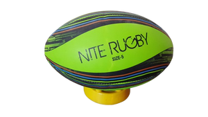 Ballon d'entraînement de rugby de haute qualité taille 5 avec conception cousue à la main durable super grip tous temps - Product Image 2