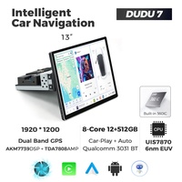 MEKEDE DUDUAUTO Autoradio Android Lecteur DVD Multimédia Stéréo 1Din WIFI GPS pour Universel 13 pouces USB FM RDS AM