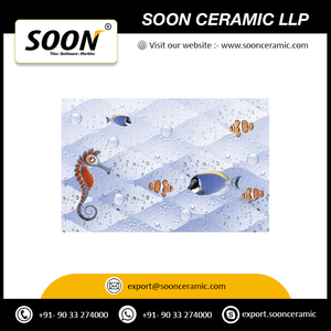 Carreaux de sol en céramique Soon 300x300mm, design rustique, texture fleurs et plantes, finition mate, antibactériens, antidérapants - Product Image 5