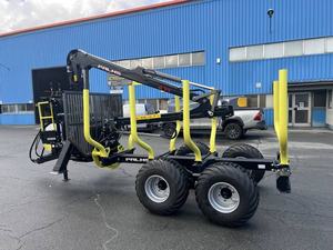 Remorque forestière de 8 tonnes avec grue hydraulique - Product Image 3