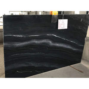 Mármol negro de carbón con vetas blancas Bloques de piedra natural Losas y azulejos Suministro directo de fábrica desde India - Product Image 1