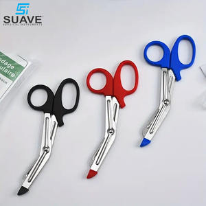 3 Pcs Ciseaux de ménage en acier inoxydable avec bandage de gaze pour usage extérieur Ciseaux de traumatologie par SUAVE SURGICAL INSTRUMENTS - Product Image 2
