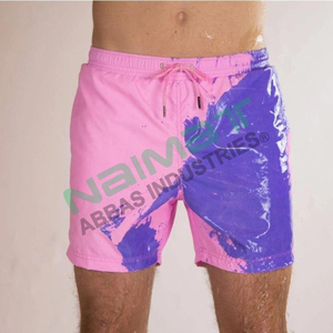 Shorts de Playa para Hombre, Talla Grande, Ecológicos, Sólidos, Casuales, de Alta Calidad, Transpirables, Cambian de Color, en Oferta - Product Image 6
