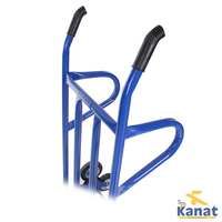 Chariot de transport pliable à six roues avec poignée ergonomique, cadre en acier, plateforme portable, outils de montée d'escaliers, robuste, OEM
