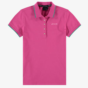 Camisa Casual de Manga Corta para Mujer, Corte Moderno y Ajustado, Tela de Algodón Elástica, Transpirable y de Secado Rápido para Uniformes de Trabajo - Product Image 1