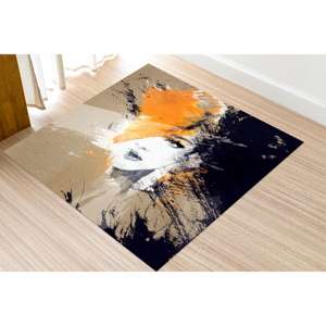 Tapis imprimé moderne avec portrait de femme abstraite, décoration de bureau antidérapante, tapis en velours de luxe - Product Image 4