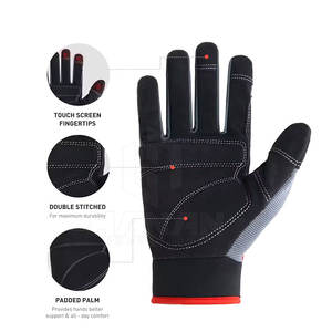 Guantes mecánicos antivibración de alta calidad con palma reforzada Guantes de seguridad profesionales para técnicos - Product Image 2