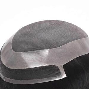 Peluca de encaje frontal Mono para hombre 8x10 color #3 mejor calidad fabricada directamente en peluca Bangladesh oferta al por mayor disponible - Product Image 1