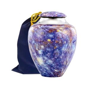 Mercury Planet Urn Metal Cremación Urna conmemorativa única para cenizas humanas Urna funeraria para cenizas de adultos - Product Image 1