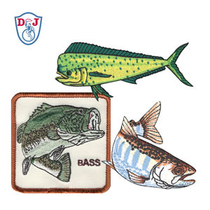 Patch Maker <b>Iron</b> <b>on</b> Parches Embroidered Customized Embroidery Patches for Fishing - Product Image 2