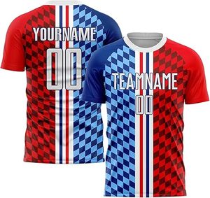 ชุดฟุตบอลดีไซน์ล่าสุด คุณภาพสูง โพลีเอสเตอร์ 100% สำหรับมืออาชีพ ผู้ใหญ่ รับสกรีนโลโก้ สีพื้น แห้งเร็ว - Product Image 2