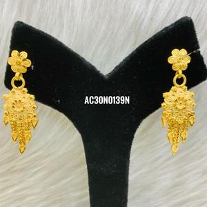 Conjunto de Collar de Latón Chapado en Oro, Joyería de Moda con Cadena de Caja con Diseño Floral para Bodas y Fiestas - Product Image 2