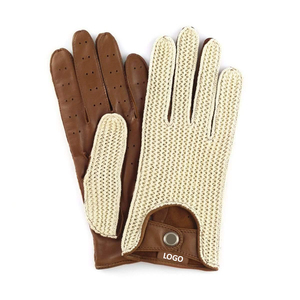 Guantes de Conducción de Piel de Cabra de Primera Calidad, Moda de Invierno, Logotipo Personalizado con Precio Razonable, Guantes de Conducción para Vestir - Product Image 1