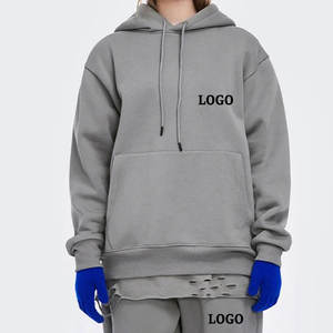 Chándal de lana con capucha y logotipo lateral personalizado para mujer, chándal de 100% algodón para correr, chándal informal para gimnasio, pantalones para correr - Product Image 5