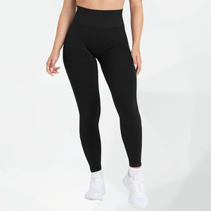 Pantalones de Yoga de tiro alto con ajuste transpirable y textura suave Tela no transparente-Precio - Product Image 4