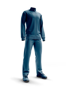 Survêtement de sport de qualité pure et unie pour hommes, survêtement en polaire avec logo pour l'entraînement et les loisirs - Product Image 3