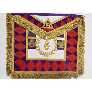 Royal Arch Past Grand First Principals Alto Sacerdote Delantal Bordado a mano Alta calidad Hecho a medida 2025 Diseño masónico Delantales - Product Image 3