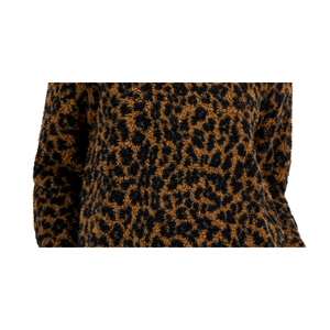 Tunica in pile lavabile da donna Style & Co, marrone, con scollo rotondo, stampata, taglia media - Product Image 3