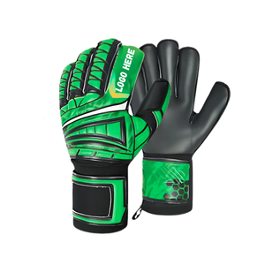 Gants de gardien de but en cuir antidérapants, imperméables, respirants, coupe-vent, avec sangle de poignet réglable, durables, pour un usage sportif unisexe - Product Image 2