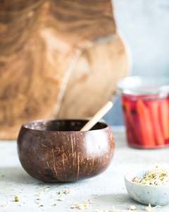 Cuenco de cáscara de coco Natural de alta calidad, pequeño restaurante ecológico, uso doméstico, logotipo grabado con láser, hecho en Vietnam Eco2go Vietnam - Product Image 3