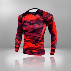 Séchage rapide Fitness hommes sous-vêtement thermique pour hommes Compression thermique à manches longues T-shirt chemise de sport MMA Rashguard - Product Image 5