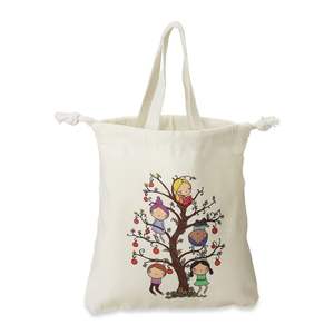 Bolso de lona de algodón para mujer Logotipo impreso personalizado Bolsa de regalo de compras reutilizable al por mayor con patrón de letras - Product Image 4