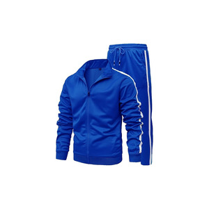 GXAMOY Ensemble de vêtements de sport 2 pièces pour hommes, décontracté, avec fermeture éclair complète, survêtement de jogging pour les entraînements d'hiver, survêtement de sport imprimé - Product Image 4