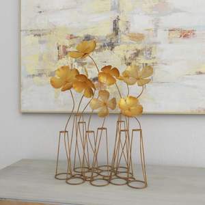 Vase en métal moderne au design minimaliste et élégant idéal pour la décoration de bureau ou de réception élégante - Product Image 5