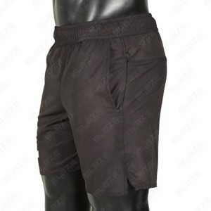 Pantalones cortos de gimnasio de verano para hombre OEM 100% poliéster pantalones de Jogger de secado rápido con bolsillo para entrenamientos estilo de calle ecológico - Product Image 1