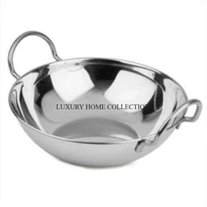 Kadai de acero inoxidable de diseño moderno con patrones elegantes Construcción duradera para uso versátil en hogares modernos clásicos - Product Image 1