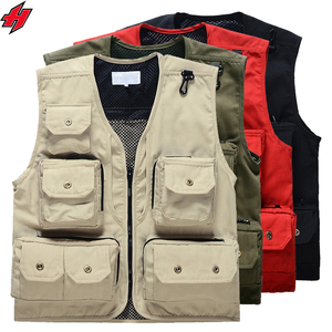 Chaleco de trabajo informal de fotógrafo de pesca al aire libre de algodón puro para hombre, chaleco de pesca de algodón puro, chaleco de trabajo informal para hombre - Product Image 5
